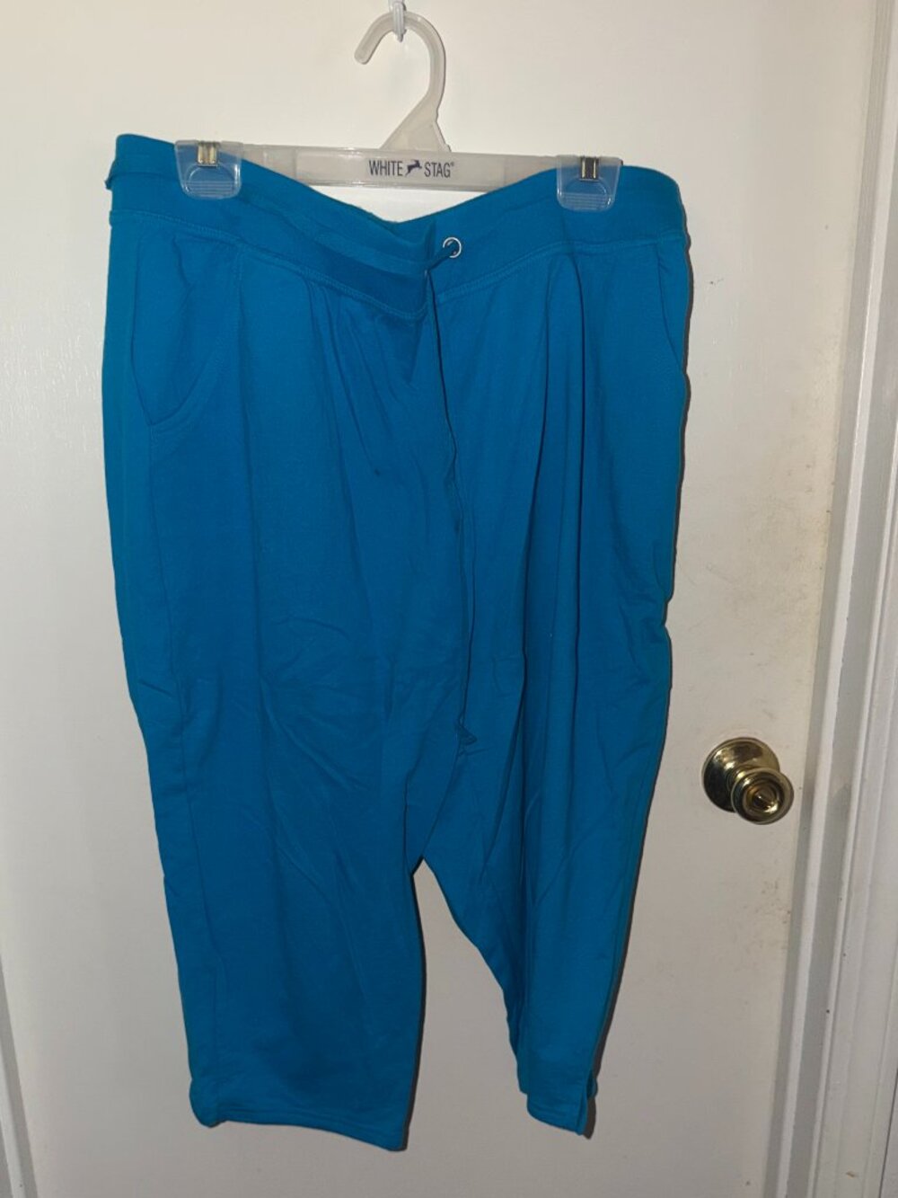 Just My Size Bright Blue Capri W 2X